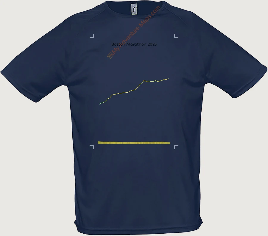 T-shirt with a custom adventure map
